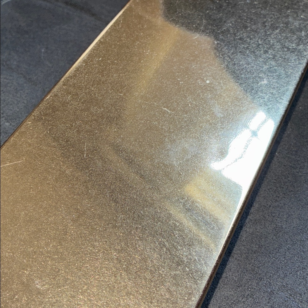 Zara Golden/Silver Elongated Rigid Minaudière. - Picture 9 of 9